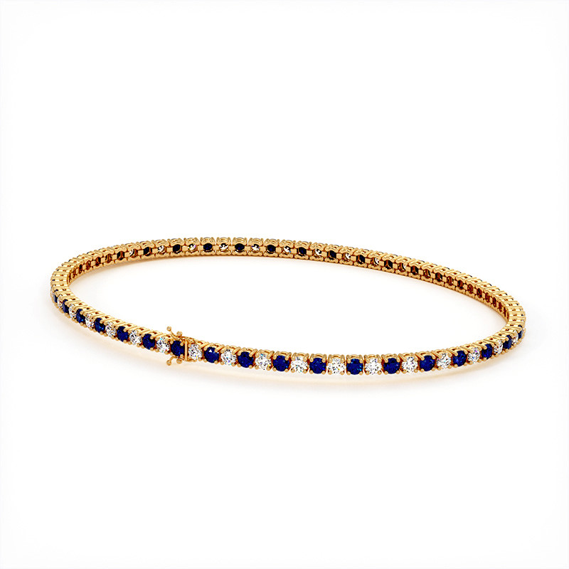 Bracelet Diamants et Saphirs- Collection Bijoux Celinni