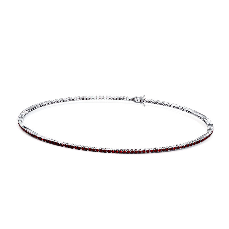 Bracelet Rivière Rubis Naturels Or 18K ou Platine | Celinni