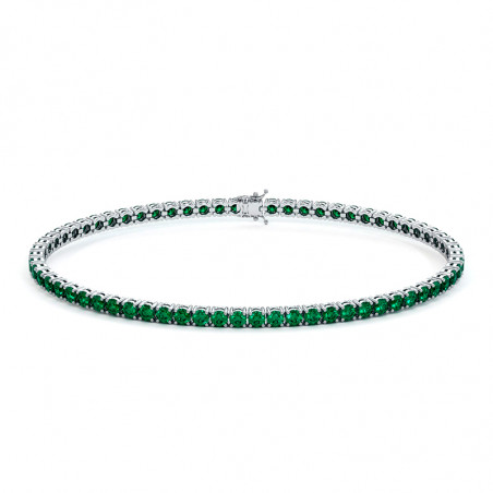 Armband Fluss Smaragde