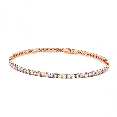 Heren rivi&egrave;re-armband Promesse met natuurlijke diamanten