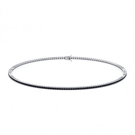 Bracelet Rivière Diamants Noirs Homme