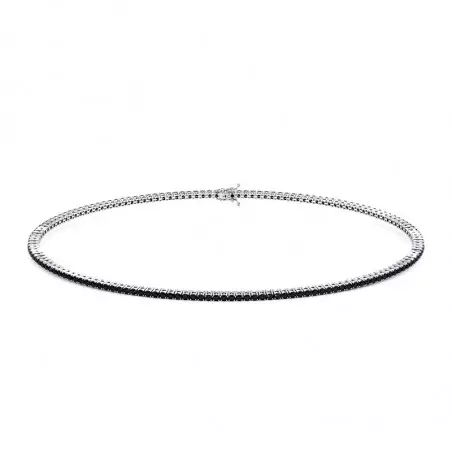 Pulsera de Río de Diamantes Negros para Hombre