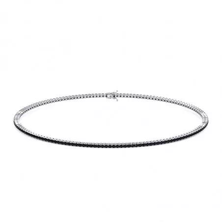 Schwarzer Diamant Fluss Armband für Männer