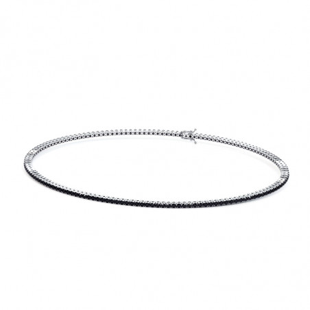 Schwarzer Diamant Fluss Armband für Männer