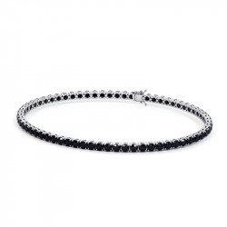Armband für Männer: schwarzer Diamantfluss | Celinni