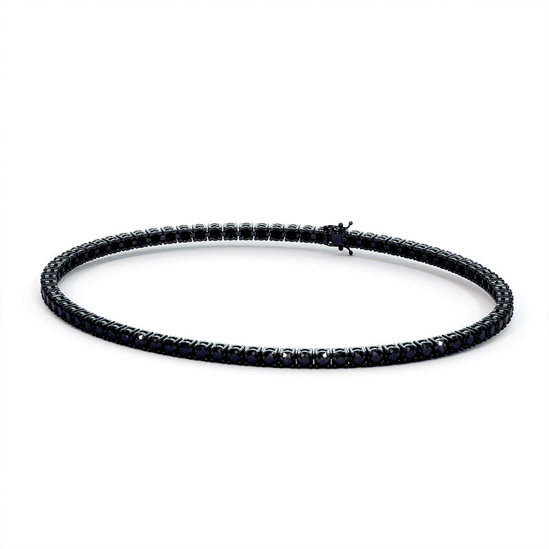 Bracelet Diamant Cordon Noir en Or Blanc Move Uno