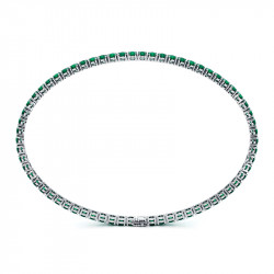Pulsera para hombre engastada con esmeraldas verdes | Maison Celinni