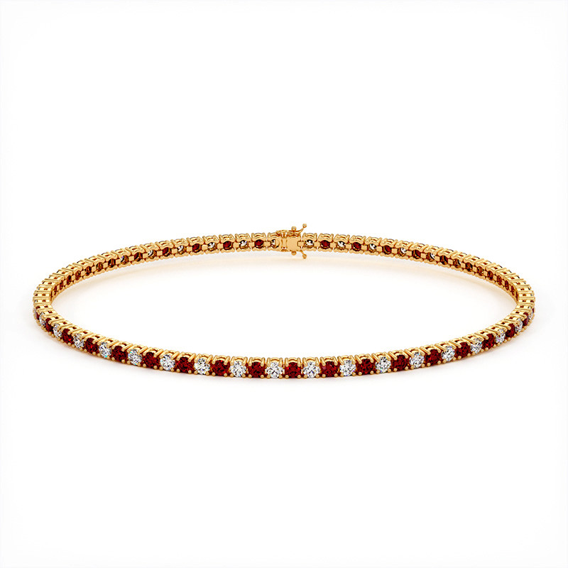 Mens ruby bracelet on sale