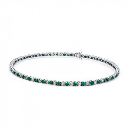 Herrenarmband: Diamanten und Smaragde | Celinni