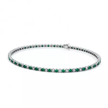 Bracelet Diamants Et émeraudes Homme