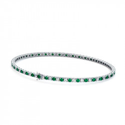 Herrenarmband: Diamanten und Smaragde | Celinni