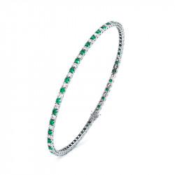Herrenarmband: Diamanten und Smaragde | Celinni