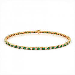 Herrenarmband: Diamanten und Smaragde | Celinni