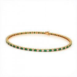 Herrenarmband: Diamanten und Smaragde | Celinni