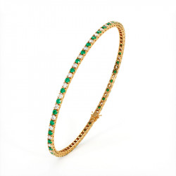 Herrenarmband: Diamanten und Smaragde | Celinni