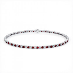Pulsera de Diamantes y Rub&iacute;es - Colecci&oacute;n de Joyas Celinni