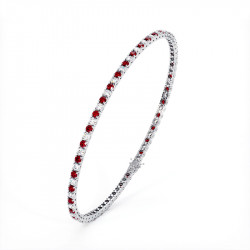 Bracelet Rivière Rubis et Diamants Or 18K | Celinni