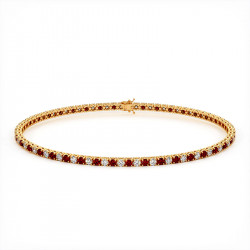 Bracelet Diamants Et Rubis