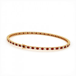 Pulsera de Diamantes y Rub&iacute;es - Colecci&oacute;n de Joyas Celinni