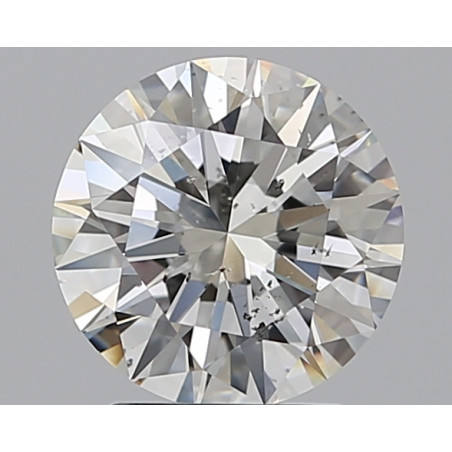 2.01-carat diamond in round shape