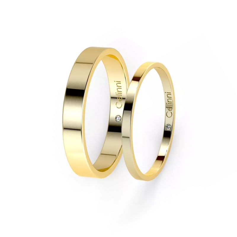خاتم الزواج برستيج ريبان من الذهب الأصفر