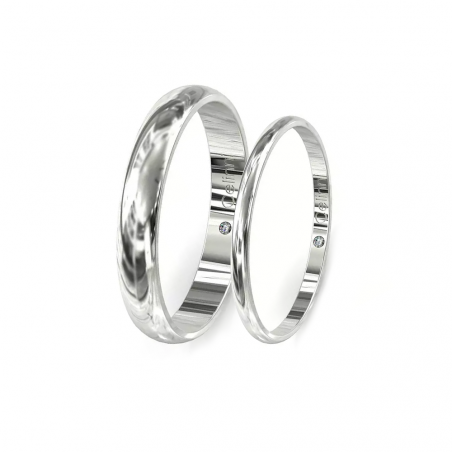 Prestige Platinum Half-round Wedding Ring