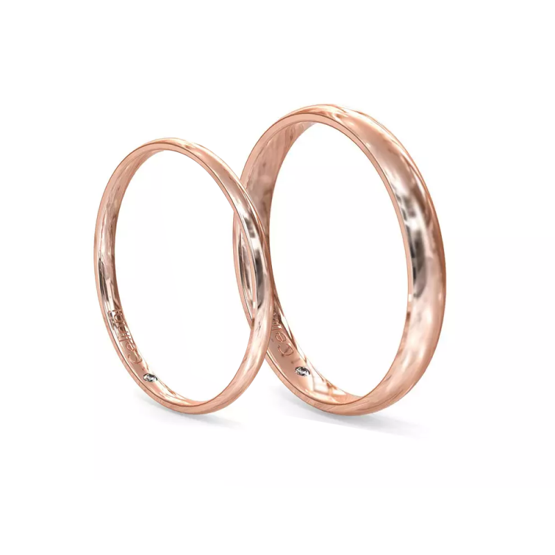 Ehering Pariser Prestige in Ros&eacute;gold | Celinni