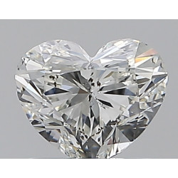 0.7-carat hartvormige diamant