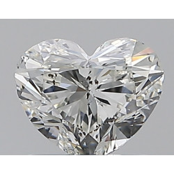 0.7-carat heart shape diamond