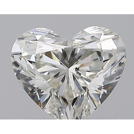 0.81-carat diamond in the shape of a heart
