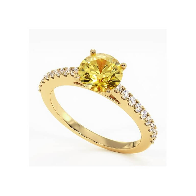 Solitaire Anniversaire Elle Citrine