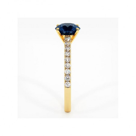 Geburtstagssolitär Elle Blauer Saphir