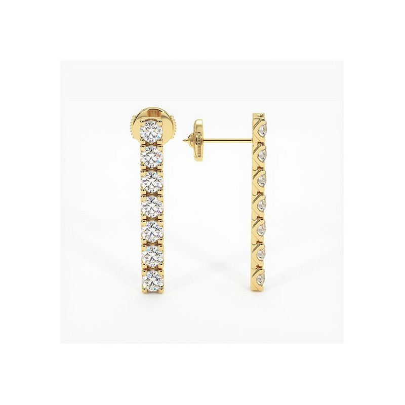 Boucles D'oreilles Diamants Eternity