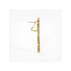 Pendientes Vend&ocirc;me Diamantes Naturales en Oro 18K | Celinni