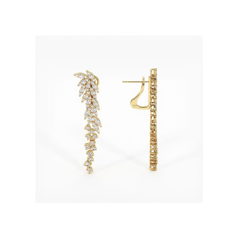 Boucles d'oreilles diamants Vend&ocirc;me