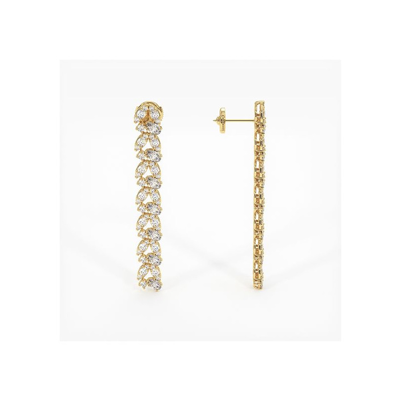 Boucles d'oreilles en diamants Reine