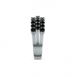 ANILLO DE ALTA JOYER&Iacute;A LOUIS XVI DIAMANTES NEGROS