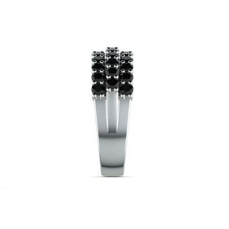 Anillo de Alta Joyería Louis XVI Diamantes Negros