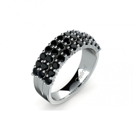 Bague Haute Joaillerie Louis Xvi Diamants Noirs