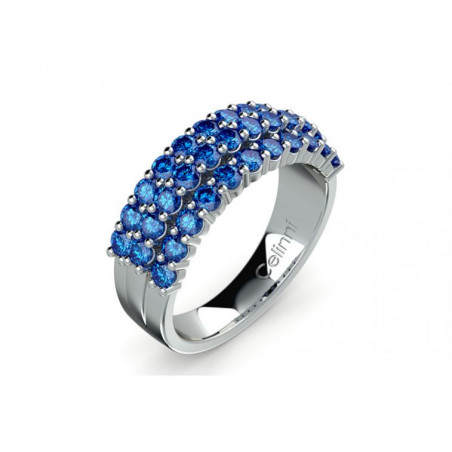 Bague Haute Joaillerie Louis Xvi Saphirs Bleus