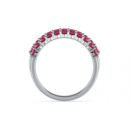 Anillo de Alta Joyer&iacute;a Louis XVI Zafiros Rosas