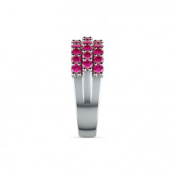 ANILLO DE ALTA JOYER&Iacute;A LOUIS XVI ZAFIROS ROSAS