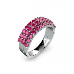 ANILLO DE ALTA JOYER&Iacute;A LOUIS XVI ZAFIROS ROSAS