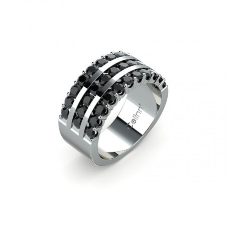 Anillo de Alta Joyería Maïtica Diamantes Negros