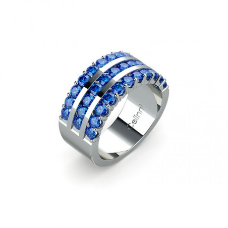 Anillo de Alta Joyería Maïtica Zafiros Azules