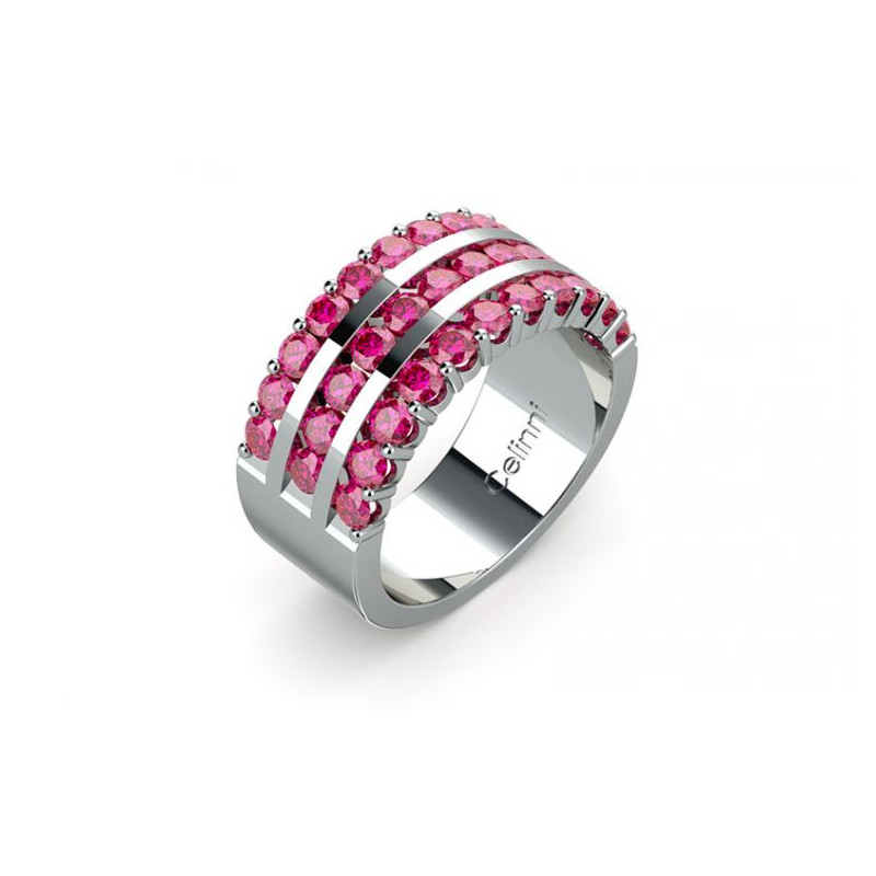 Bague Haute Joaillerie Maïtica Saphirs Roses