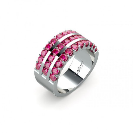 Anillo de Alta Joyería Maïtica Zafiros Rosas