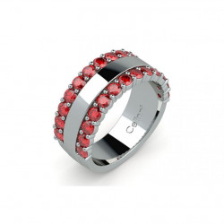 ANILLO DE ALTA JOYER&Iacute;A RUE DE LA PAIX RUB&Iacute;