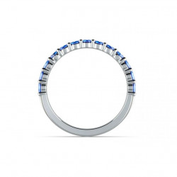 ANILLO DE ALTA JOYER&Iacute;A RUE DE LA PAIX ZAFIROS AZULES