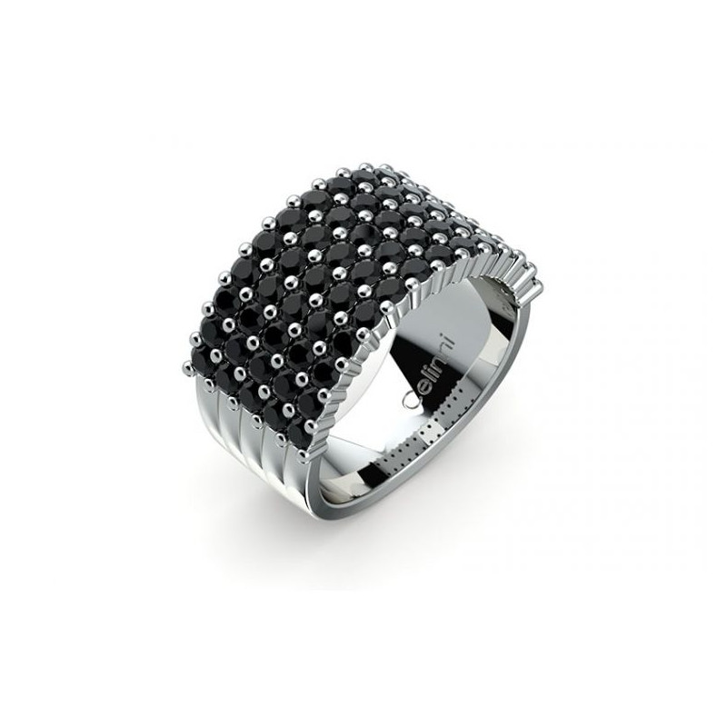 High Jewelry Vendome Ring Black Diamonds